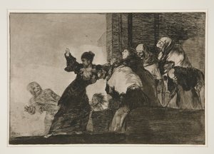 Farklı görüşler (Zavallı Folly), pl. Los atasözleri serisinden 11 by Francisco de Goya
