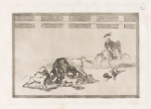 Echan perros al toro (Boğa Üzerinde Gevşek Köpekler), La tauromaquia