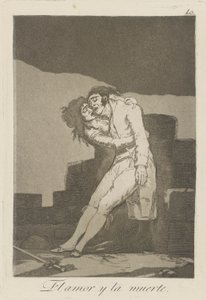 Aşk ve Ölüm (Aşk ve Ölüm.), pl. Kaprisler dizisinden 10 by Francisco de Goya