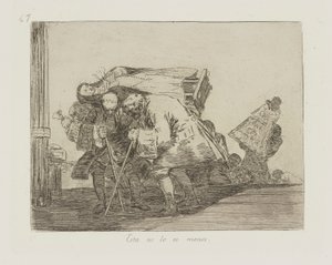 Bu daha az değil. (Bu Daha Az Değildir), pl. Savaşın Felaketleri dizisinden 67 by Francisco de Goya