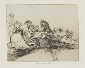 Bu en kötüsü! (Bu En Kötüsüdür!), pl. Savaşın Felaketleri dizisinden 74 by Francisco de Goya