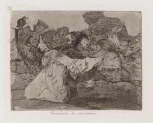 Şarlatanlar uzak?ndula by Francisco de Goya