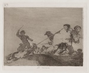 Hak Etti, Savaşın Felaketlerinden Levha 29 by Francisco de Goya