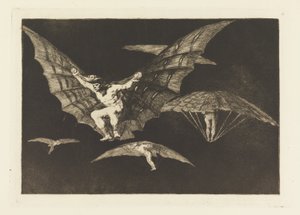 Uçma Şekli, Atasözleri 13. levha by Francisco de Goya