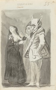 Maskara zalimleri (Zalim Maskeler) [rekto] by Francisco de Goya