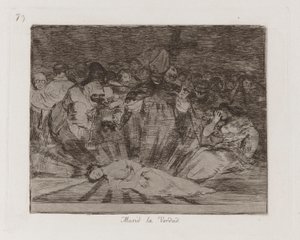 ölü? Hakikat Öldü, Savaşın Felaketlerinden 79. Levha by Francisco de Goya