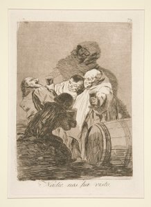 Bizi kimse görmedi (Kimse Bizi Görmedi), pl. Seriden 79 Kaprisler by Francisco de Goya