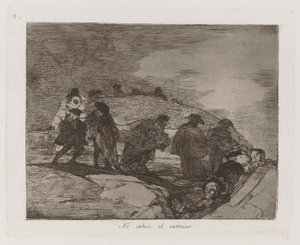 Yol Bilmezler, Savaşın Felaketlerinden Levha 70 by Francisco de Goya