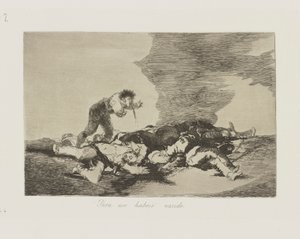 Bunun için doğdun. (Bunun İçin Doğdunuz.), pl. Savaşın Felaketleri serisinden 12 by Francisco de Goya