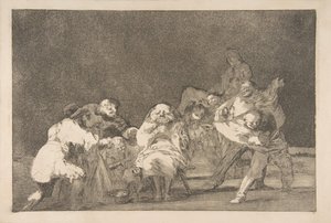 'Benzersizler'den Levha 17: Sadakat, yakl. 1816-23 özel baskı ca.1854. by Francisco de Goya