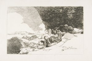 Los Desastres de la Guerra Savaşının Felaketlerinden 23. Levha: Başka Bir Yerde Aynısı. ..., 1810. by Francisco de Goya