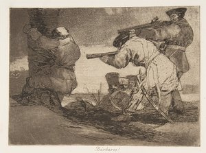 Los Desastres de La Guerra: Barba..., 1810, 1863