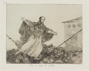 Halat kopar. (Kordon Kırılabilir.), pl. Savaşın Felaketleri dizisinden 77 by Francisco de Goya