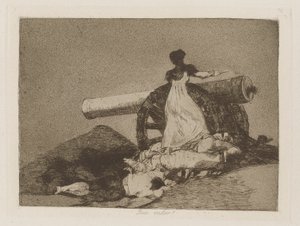 Ne değer! (Ne Cesaret!), pl. The Disasters of War serisinden 7 by Francisco de Goya