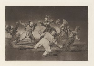 Si Marina bayl?, tome lo que hall? (Eğer Marion Dans Edecekse, Sonuçlarını Almalı), Los disparates dizisinden (Los atasözü) by Francisco de Goya