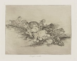 Her zaman olur. (Her Zaman Olur.), pl. Savaşın Felaketleri serisinden 8 by Francisco de Goya
