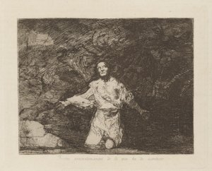 Olacakların Üzücü Önsezileri, pl. Savaşın Felaketleri serisinden 1 by Francisco de Goya