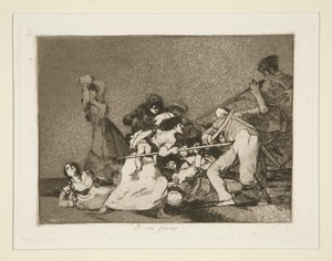 Y son fieras (Ve Vahşi Canavarlar Gibidirler), pl. Los desastres de la guerra