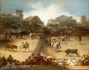 Bölünmüş Halkada Boğa Güreşi by Francisco de Goya