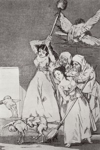 193-0082120 İşte gidiyorlar, koparıldılar, 'Los caprichos'un 20 numaralı plakası, pub. 1799 (aşındırma) by Francisco Jose de Goya y Lucientes