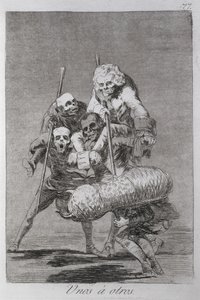 193-0082177 Birinin diğerine yaptığı, 'Los caprichos'un 77 numaralı levhası by Francisco Jose de Goya y Lucientes