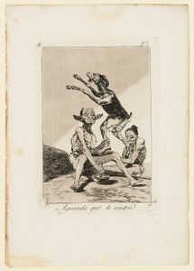 Seni meshetmelerini bekle, "Los Caprichos" levhasından, 1799 by Francisco de Goya