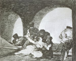 Var olmak acı, 'Savaşın Felaketleri'nin 13. levhası by Francisco Jose de Goya y Lucientes