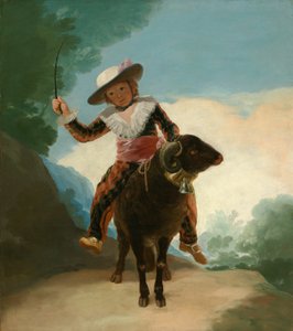 Bir Ram üzerinde çocuk by Francisco Jose de Goya y Lucientes