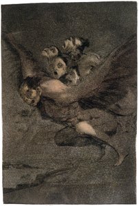 Buen Viage (Güvenli yolculuk). Kanat Canavarları. c.1802 (gravür) by Francisco Jose de Goya y Lucientes