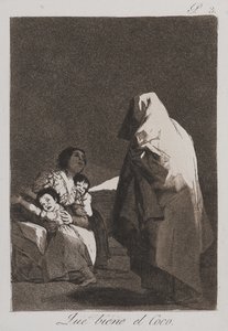 İşte Öcü Adam geliyor by Francisco de Goya