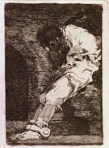 Suçluysa çabucak ölür (Aquatint, c.1810) by Francisco de Goya