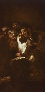 Francisco de Goya'nın (1746-1828) kitaplarını okuyan adamlar