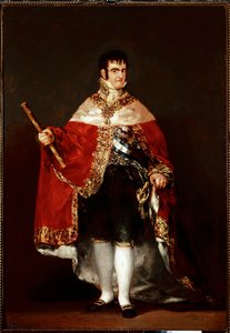 Kral Ferdinand VII'nin kraliyet kostümlü portresi (tuval üzerine yağlı boya, 1815 dolayları) by Francisco de Goya