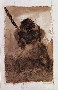 Mahkum zinciri silüeti (Çizim by Francisco de Goya
