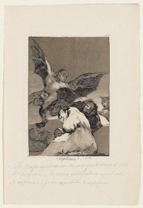 Soplones, plaka "Los Caprichos", 1799 by Francisco de Goya