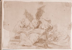 Savaşın Felaketleri: Kamu yararına karşı (hazırlık çizimi by Francisco de Goya