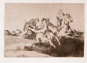 The Disasters of War: Charity (Çizdikten sonra gravür by Francisco de Goya