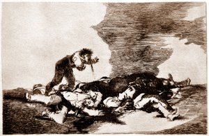 The Disasters of War: Para eso habeis nacido (bu yüzden doğdunuz) by Francisco Jose de Goya y Lucientes