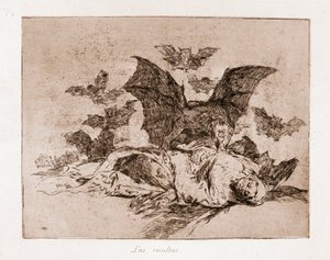 Savaşın Felaketleri: Sonuçlar (hazırlık çiziminden gravürleme by Francisco de Goya