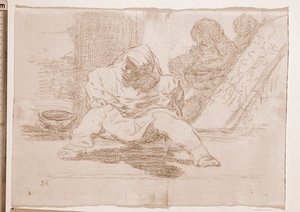 Savaşın Felaketleri: Ne çılgınlık! (hazırlık çizimi by Francisco de Goya