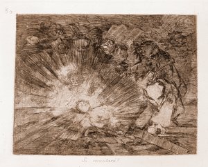 Savaşın Felaketleri: Dirilecek mi? (hazırlık çiziminden aşındırma by Francisco de Goya