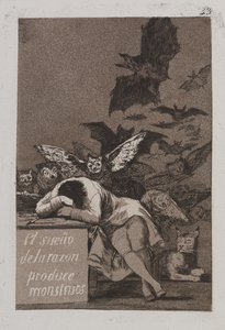 Aklın Uykusu Canavarlar Yaratır by Francisco de Goya