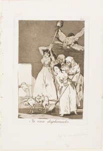 Orada Kopardılar (yani yünlü), Los Caprichos