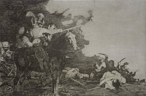 Aynı fikirde değiller, 'Savaşın Felaketleri'nin 17. levhası by Francisco Jose de Goya y Lucientes