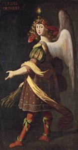 Bir Efkaristiya Alegorisi: Tahıl taşıyan bir Melek by Francisco Polanco