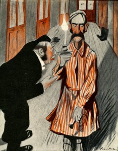 Huysuz bir İngiliz, bir Fransız otelinde bir personel tarafından yardım ediliyor, 1903