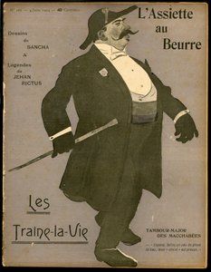 “Tereyağı Tabağı”nın Kapağı, 166 numara, Satirique ve Renkler by Francisco Sancha y Lengo