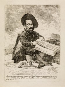 Cüceye [El Primo] by Francisco de Goya