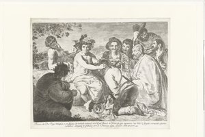 Donkaards içinde Bacchus Baco (nesne üzerindeki başlık) ayyaşlar by Francisco de Goya