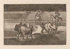 Havai fişekli banderillalar by Francisco de Goya